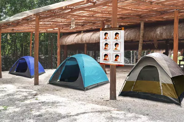 Casas de campaña para acampar en Tulum