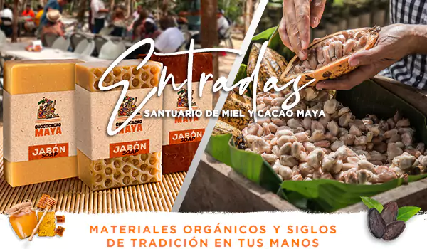 Entradas a Chococacao Maya incluye cenote y comida
