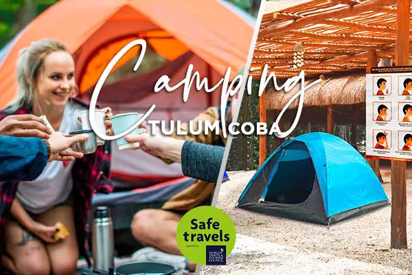 Tour de campamento en Tulum y Cobá