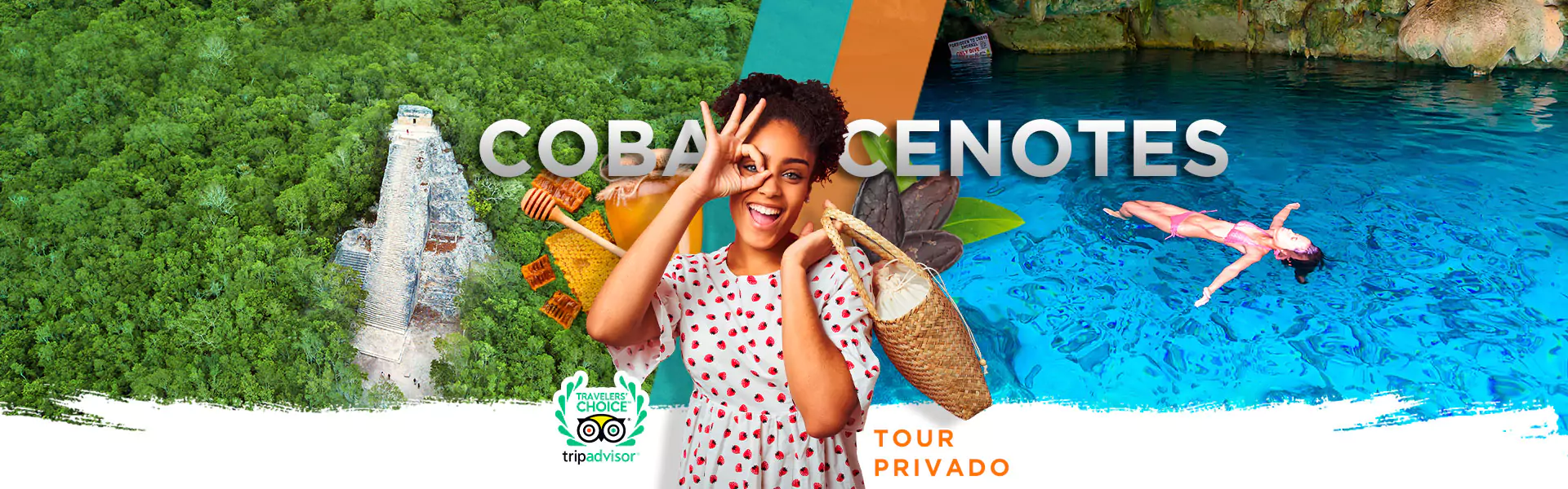 Tour a Coba + 2 cenotes en Tulum.