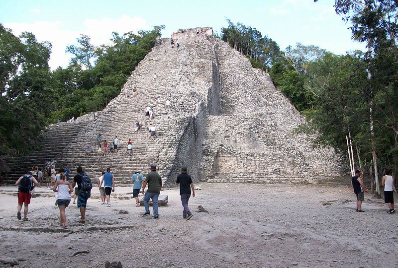 Piramide de Nohoch Mull en Cobá