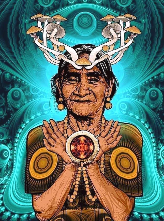 Representación de un xaman maya