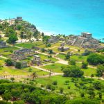 vista superior de tulum