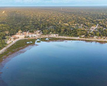 mapa de cobá desde el aire
