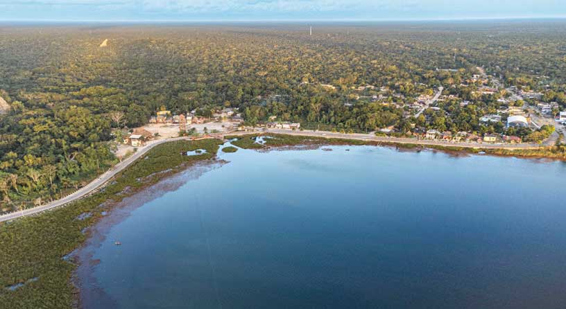 mapa de cobá desde el aire